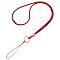 Polyester & Golden Alloy Mobile Straps, FireBrick, 35.2cm