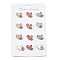 12Pcs 3 Colors Double Heart Alloy Rhinestone Brooches for Backpack Clothes, with Acrylic, Mixed Color, 17.5x22.5mm, 4pcs/color