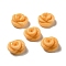 Opaque Resin Imitation Food Decoden Cabochons, Bread, Sandy Brown, 21.5x20.5x12mm