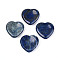 Natural Lapis Lazuli Worry Stones, Heart Thumb Stone, 28.5~30x29.5~31x6.5~8.5mm