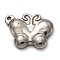 Non-Tarnish 304 Stainless Steel Pendants, Butterfly, Stainless Steel Color, 17.5x13.5x3mm, Hole: 1.2mm