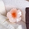 Two Tone Plastic Claw Hair Clips, Flower, Pink, 77x77mm