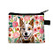 Polyester Clutch Bags, Change Purse, Rectangle, Chocolate, 13.5x11cm