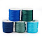 5 Rolls 5 Colors Nylon Threads, Mixed Color, 1mm, about 100~109.3yards/roll(91~100m/roll), 1roll/color