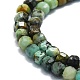 Brins de perles turquoises africaines naturelles (jaspe) G-P457-B01-43-2