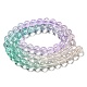 Dyed & Heated Synthetic Quartz Beads Strands G-P502-01B-03-3