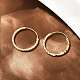Фактурные серьги-кольца из латуни EJEW-F378-03C-G-4