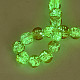 Светящиеся прозрачные бусины лэмпворк ручной работы нити LAMP-T017-04B-4