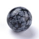 Cuentas de obsidiana copo de nieve natural G-L564-004-C02-2