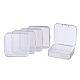 Benecreat 18 confezione quadrata mini contenitori di plastica trasparenti perline scatola scatola con coperchio per oggetti CON-BC0004-67-1