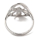 304 Stainless Steel Hollow Spider Adjustable Ring for Women RJEW-M149-07P-2