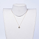 Collares colgantes de latón chapado en oro real de 18k NJEW-JN02421-05-4