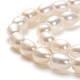 Fili di perle di perle d'acqua dolce coltivate naturali PEAR-L033-59-2