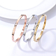 3 pièce de bracelets à charnière en acier inoxydable de 3 couleurs DB9414-1-3
