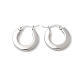 201 серьги-кольца из нержавеющей стали EJEW-Z151-10P-02-4