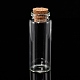 ガラスの瓶のガラスびん  コルク栓付き  ウィッシングボトル  ビーズの容器  透明  70x27mm  ボトルネック：直径20mm  容量：18ml（0.6液量オンス） X-AJEW-H004-2-2