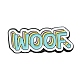 Брошь с надписью из цинкового сплава на тему собаки JEWB-M032-01F-EB-1