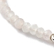 Rosa naturale bracciali di perline di quarzo BJEW-JB06384-09-4