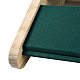 2段ベルベットペンダント＆ネックレスディスプレイスタンド  木製ベース付きネックレスオーガナイザーホルダー  濃い緑  30.8~31x10.7~10.8x26cm NDIS-F004-02-4