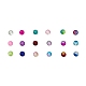 Perles de verre craquelé peintes à la bombe 18 couleurs CCG-JP0001-02B-2