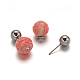 De abalorios de resina de flores y acrílico redondo de abalorios pulseras de perlas y aretes SJEW-D051-01-4