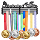 SUPERDANT Bobsled Medal Holder Sport Display Hanger Medal Trophy Display Rack Awards Metal Lanyard Sturdy Running Athlete Gift Over 60 Medals ODIS-WH0021-548-1