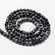 Natural Snowflake Obsidian Beads Strands G-N0186-01-2mm-2