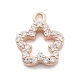 925 стерлингового серебра микро Pave прозрачные кубические циркониевые подвески STER-A034-02B-RG-1