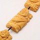 Qualitativ hochwertige Handarbeit geschnitzt Buddha-ox Knochenperle Litzen BONE-L004-81-2