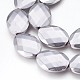 Electroplated Non-magnetic Synthetic Hematite Beads Strands G-P392-V02-2