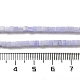 Fili di perline di agata di pizzo blu sintetico G-B064-A23-5