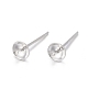 925 Sterling Silver Stud Earring Findings X-STER-T002-181S-1