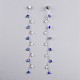 Pendientes de cristal de murano artesanales colgantes EJEW-JE03315-2