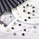 Dicosmétique 80 pièces 4 couleurs perles de boulier silicone en vrac lentilles en silicone perles en vrac soucoupe de 2mm perles d'espacement en vrac perle de silicone colorée perles de boule en vrac pour la fabrication de bijoux porte-clés SIL-DC0001-12-6