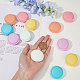 Hobbiesay 12 Stück 6 Farben tragbare Mini-Macaron-Schmuckaufbewahrungsbox aus PP und TPE CON-HY0001-03-3