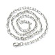 304 Stainless Steel Cable Chain Necklaces NJEW-I248-23P-2