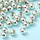 Umweltfreundliche glatte runde Perlen aus Messing X-KK-D322-G-3mm-S-RS-2