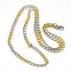 Trendy Men's 304 Stainless Steel Twist Curb Chain Necklaces NJEW-L043B-39M-1