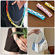 Nbeads 20 Strands 10 Colors Handmade Opaque Acrylic Paperclip Chains KY-NB0001-33-6