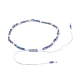 Verstellbarer Nylonfaden geflochtene Perlen Armbänder BJEW-JB04377-03-3