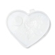 Moules en silicone en forme de cœur avec bougie chauffe-plat rose SIL-Z018-02-2
