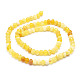 Chapelets de perles en opale jaune naturelle G-E569-I21-2