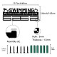 Creatcabin - Soporte para medallas de natación ODIS-WH0037-131-2