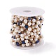 Stella di lapislazzuli naturale e catene di perle di perle CHS-I018-01G-06-2