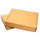 クラフト紙の折りたたみボックス  段ボール箱  私書箱  淡い茶色  25x16.5x7cm OFFICE-N0001-01O-1