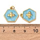 Подвески из нержавеющей стали 304 с эмалью STAS-U061-37G-C04-3