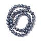 Perles de calcite bleues naturelles G-K317-A22-4