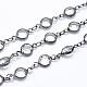 Faceted Glass Handmade Beaded Chains CHC-L036-16B-1