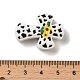 Cross with Sunflower Food Grade Silicone Focal Beads SIL-D006-01-3