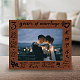 FINGERINSPIRE 3 Years of Marriage Engraved Leather Picture Frame AJEW-WH0320-01G-4